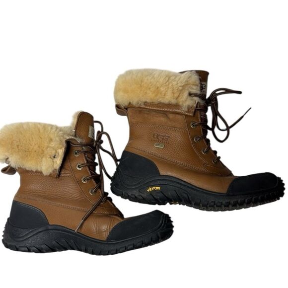 UGG Adirondack Chestnut Leather Boot III. Size 7.5. - Picture 1 of 12